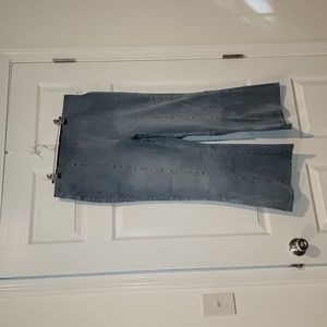 Women's High Rise Crop Flare Pull-On Jean